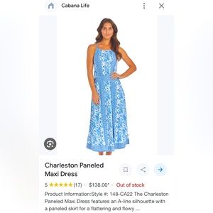 Cabana Life Charleston Paneled Dress. UV sun protection dress. NWT